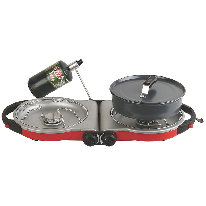 ColemanPerfectFlow InstaStart Fold N Go Stove  2Burner 2000038018