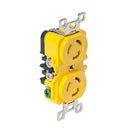 Marinco Locking Receptacle  15A 125V  Yellow 4700CR
