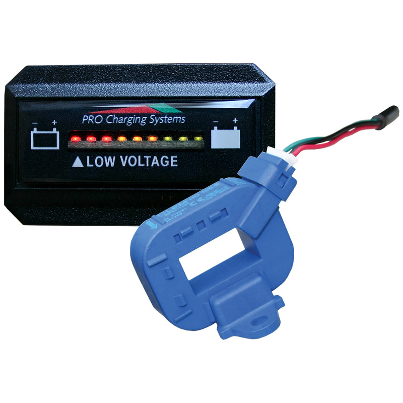 Dual Pro Lithium Battery Gauge  Single  Rectangle Horizontal Display BFGHLITH