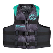 Full Throttle Adult Nylon Life Jacket  LXL  AquaBlack 11220050505022