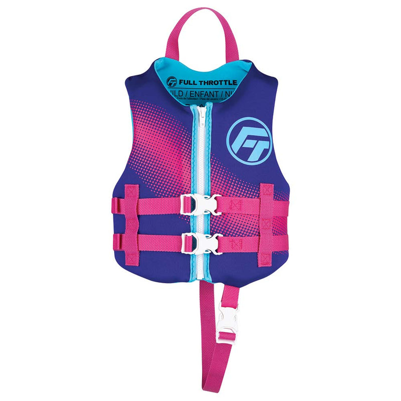 Full Throttle Child RapidDry Life Jacket Purple 14210060000122
