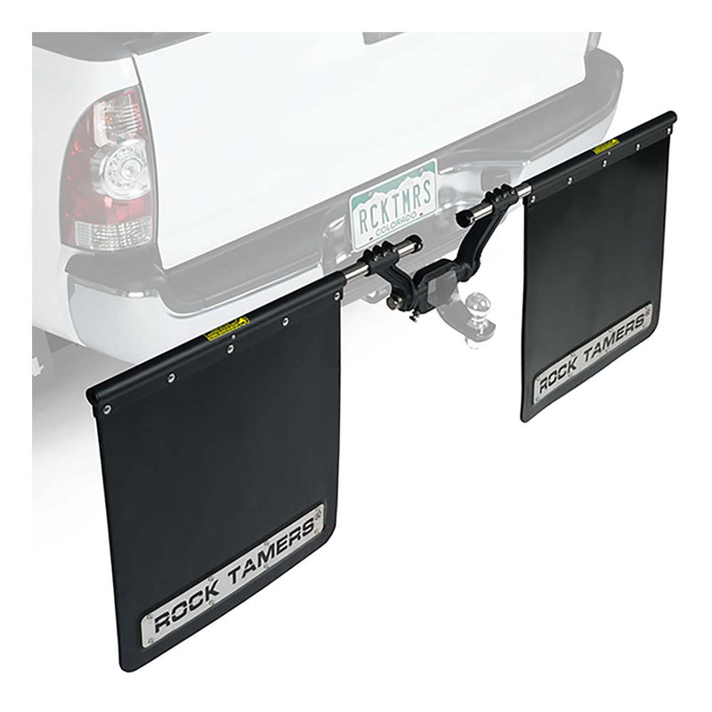ROCK TAMERS 25 Hub Mudflap System  Matte BlackStainless 00110