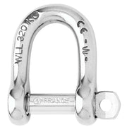 Wichard SelfLocking D Shackle  Diameter 4mm  532 1201W