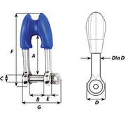 Wichard Thimble Shackle  Captive Pin  Diameter 10mm  1332 1495W