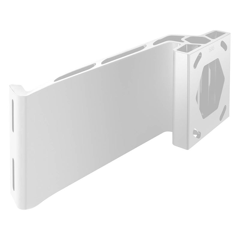 Minn Kota Raptor Jack Plate Adapter Bracket  Starboard  8 Setback  6 Rise  White 1810386