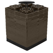 Camco FasTen Leveling Blocks wTHandle  2x2  Brown 10Pack 44521