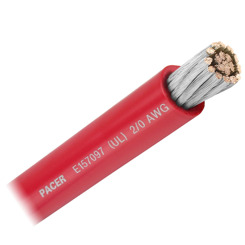 Pacer Red 20 AWG Battery Cable  Sold By The Foot WUL20RDFT