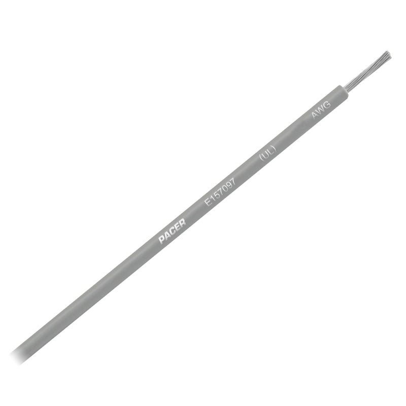 Pacer Grey 10 AWG Primary Wire  25 WUL10GY25