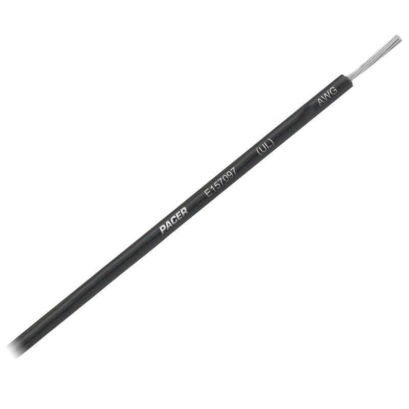 Pacer Black 8 AWG Primary Wire  25 WUL8BK25