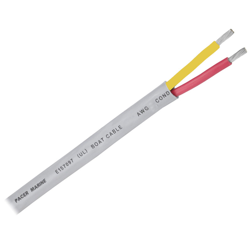 Pacer 162 AWG Round Safety Duplex Cable  RedYellow  100 WR162RYW100