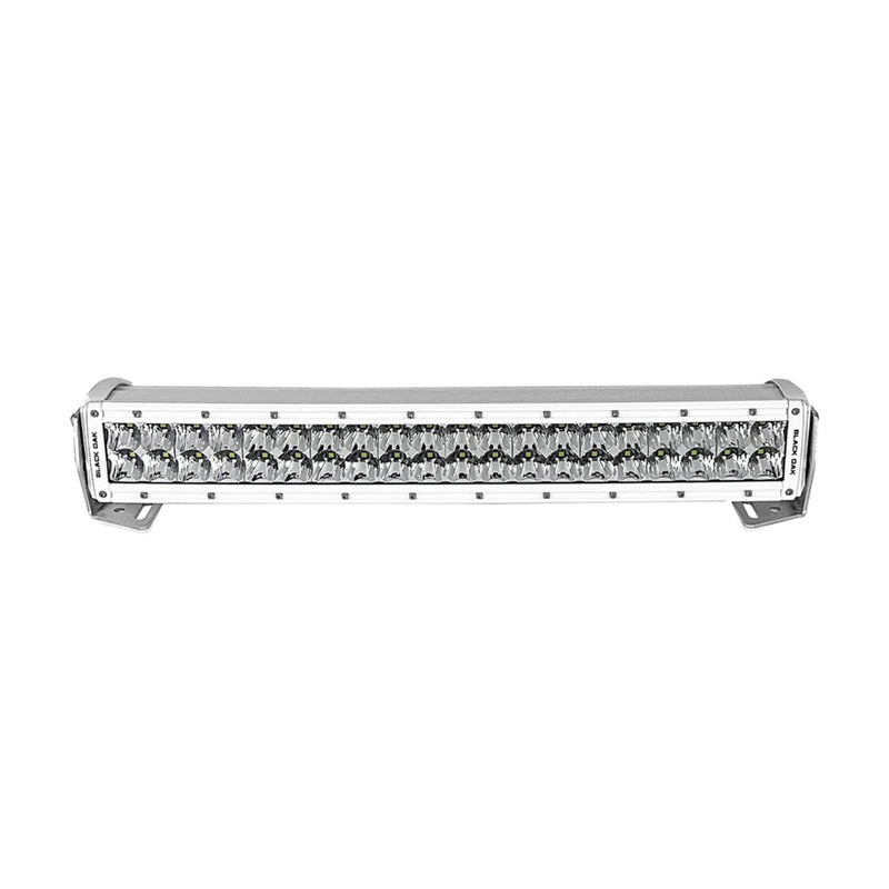 Black Oak Pro Series 30 Curved Double Row 20 LED Light Bar  Combo Optics  White Housing 20CCMD5OS