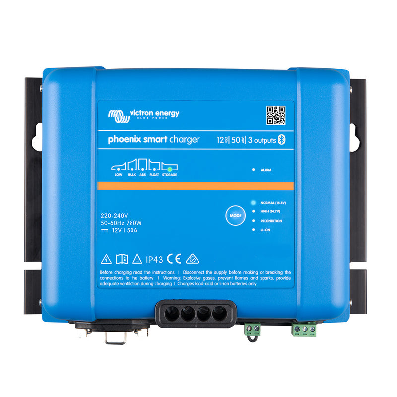Victron Phoenix Smart IP43 Charger 1250 3 120240VAC Requires 515P Mains Cord PSC125053095