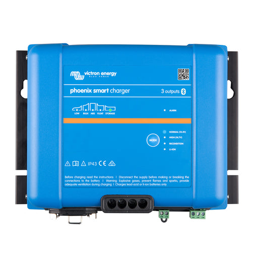 Victron Phoenix Smart IP43 Charger 2425 3 120240VAC Requires 515P Mains Cord PSC242553095