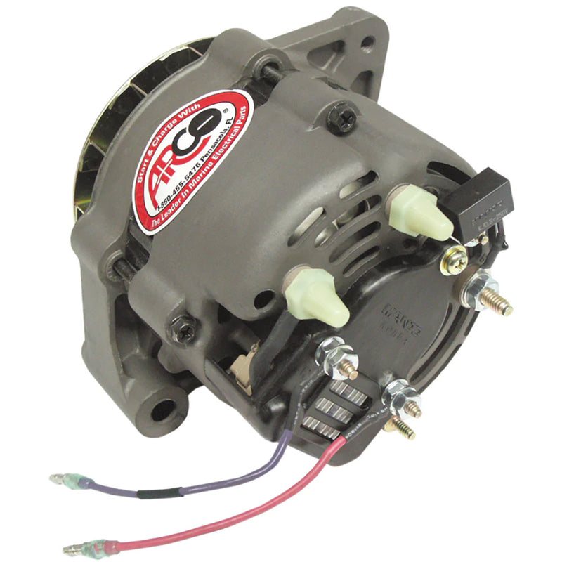 ARCO Marine Premium Replacement Alternator wMultiGroove Pulley  12V 55A 60055