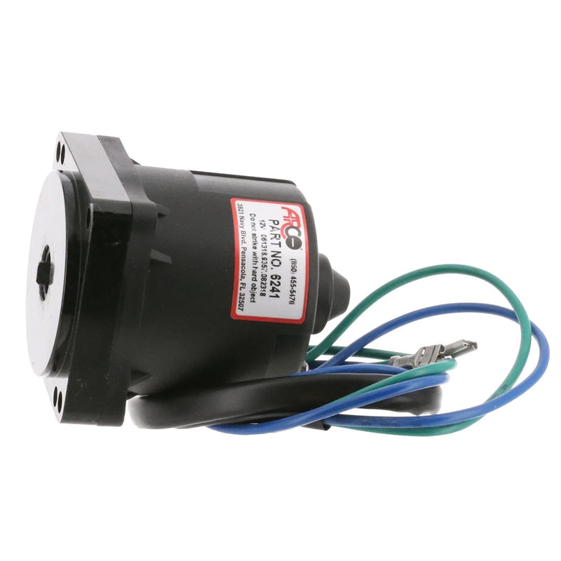 ARCO Marine Replacement JohnsonEvinrude Tilt Trim Motor  2Wire 4 Bolt Flat Blade Shaft 6241