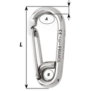 Wichard Symmetric Carbin Hook  120mm Length  1532 2317W