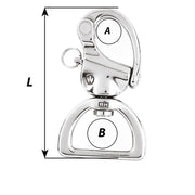 Wichard HR Snap Shackle Webbing Swivel  100mm Length  31516 2376W