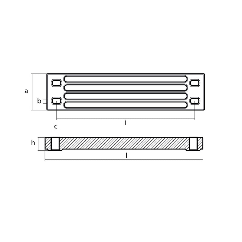 Tecnoseal Zinc Yamaha Bar Anode fEngine Bracket 011121