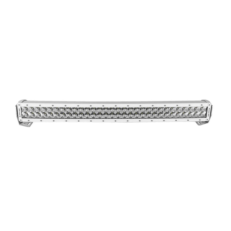 Black Oak 30 Marine Curved Double Row LED Light Bar  Spot Optics  White Housing  Pro Series 30 30SCMD5OS