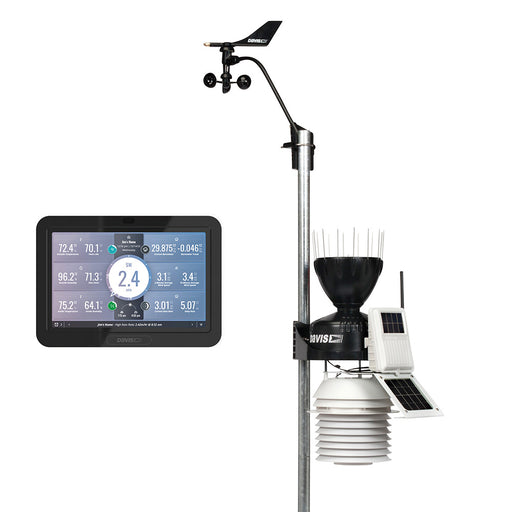 Davis Vantage Pro2 Wireless Weather Station wWeatherLink Console  24hr Fan Aspirated Radiation Shield 6253