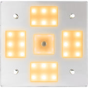 SeaDog Square LED Mirror Light wOnOff Dimmer  White  Blue 4018403