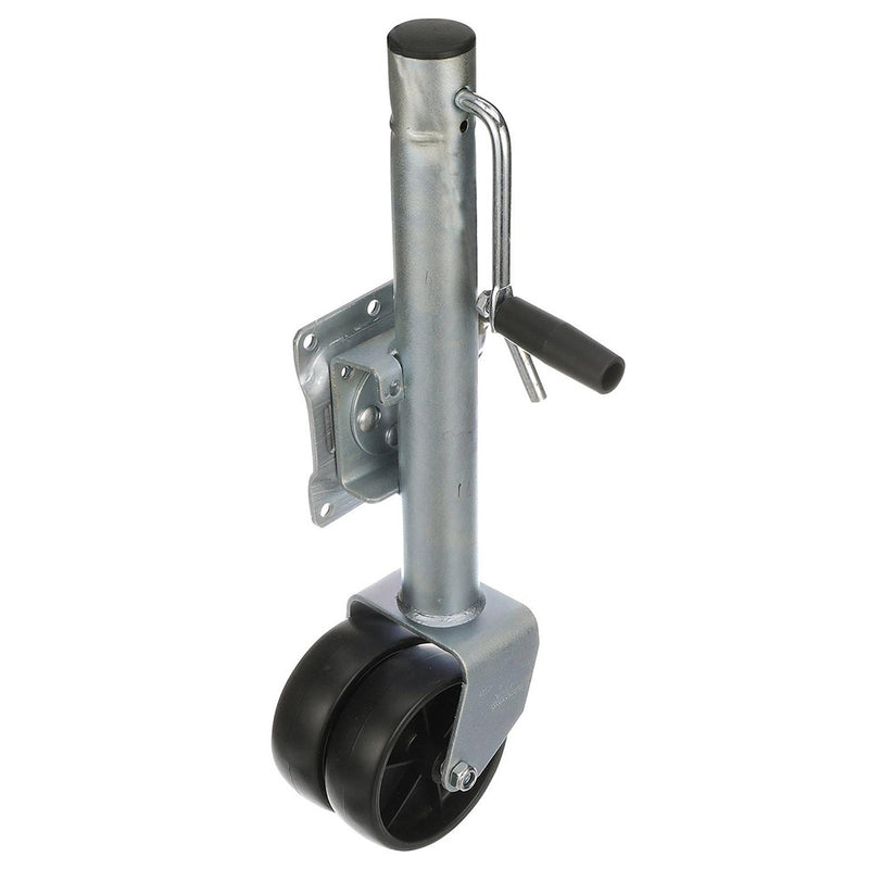 Attwood FoldUp Trailer Jack  1500 lb Capacity  Dual Wheel 111264
