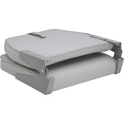 Attwood SwivlEze Low Back Padded Flip Seat  Grey 98395GY