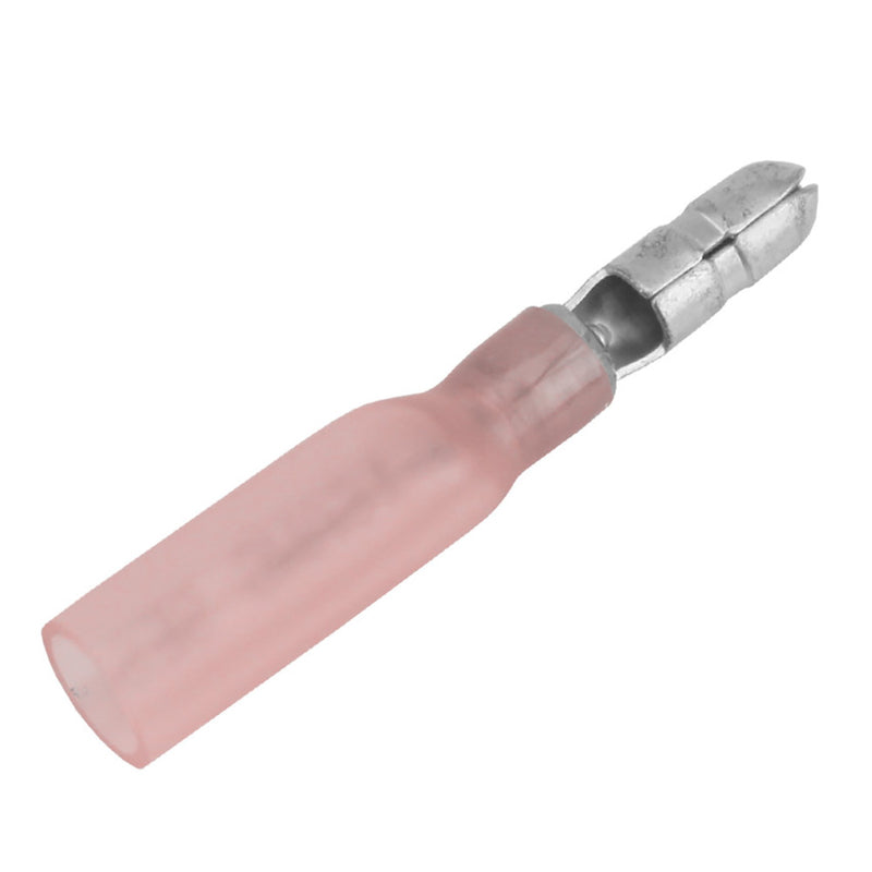Pacer 2218 AWG Heat Shrink Male Bullet Terminal  100 Pack TBPE18156100