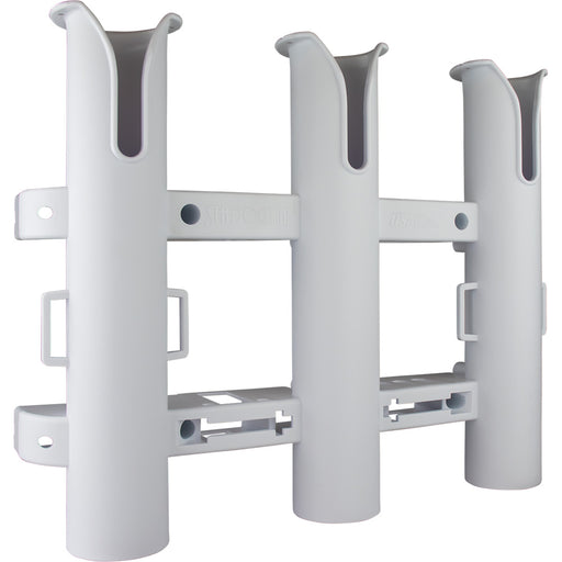 SeaDog Triple Threat Three Pole Rod Holder  White 3250321
