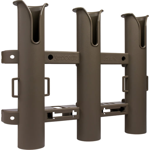 SeaDog Triple Threat Three Pole Rod Holder  Flat Dark Earth 3250341