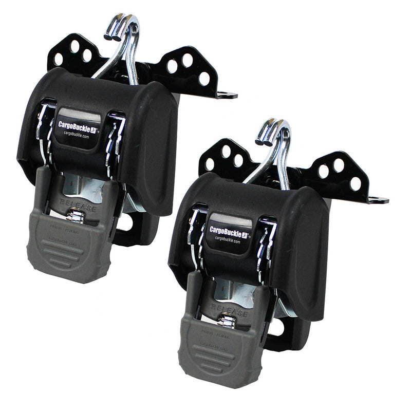 CargoBuckle Universal Ladder Rack TieDown System  2 Retractable TieDown  1 Pair F153180