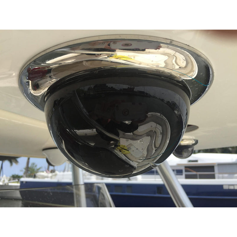 Iris Miniature Marine PTZ Dome Camera  Stainless Bezel  HiResolution Analogue Sensor  1000TVL  4 in 1 Video Format