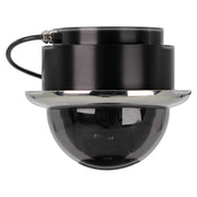 Iris Miniature Marine PTZ Dome Camera  Stainless Bezel  HiDef Ethernet IP  10x Digital Zoom  4 in 1 Video Format