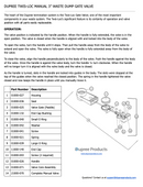 Dupree Twis-Loc Valve (Manual) - Complete