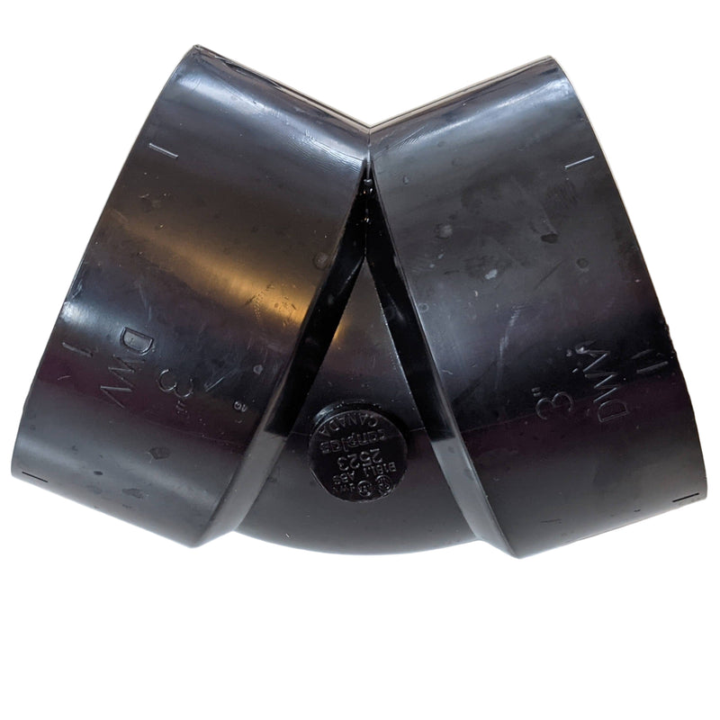 45 Degree Elbow DWV Fitting - 3"